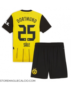 Borussia Dortmund Niklas Sule #25 Maglia Gara Casa Repliche 2024-25 Bambino Maniche Corte